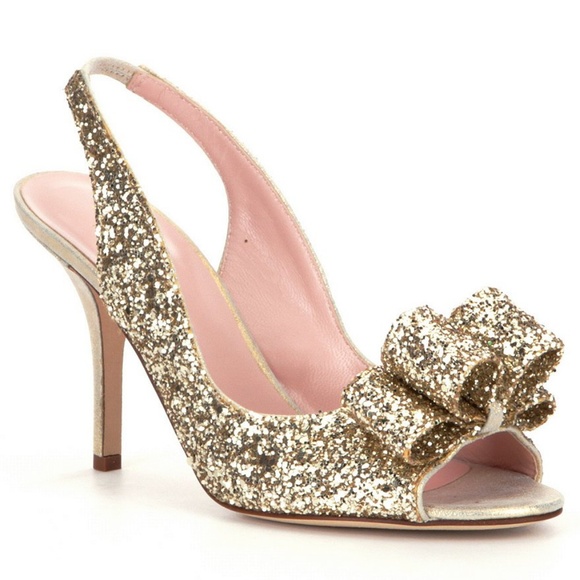 Kate Spade Charm Glitter Slingback Pump - Picture 5 of 7